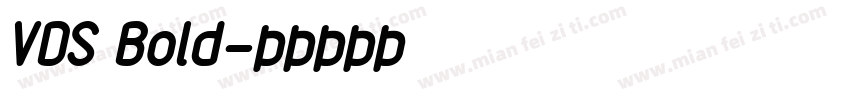 VDS Bold字体转换